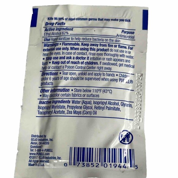 PURELL Individually Wrapped Hand Sanitizing Wipes (100 Count) #92 - Picture 5 of 7